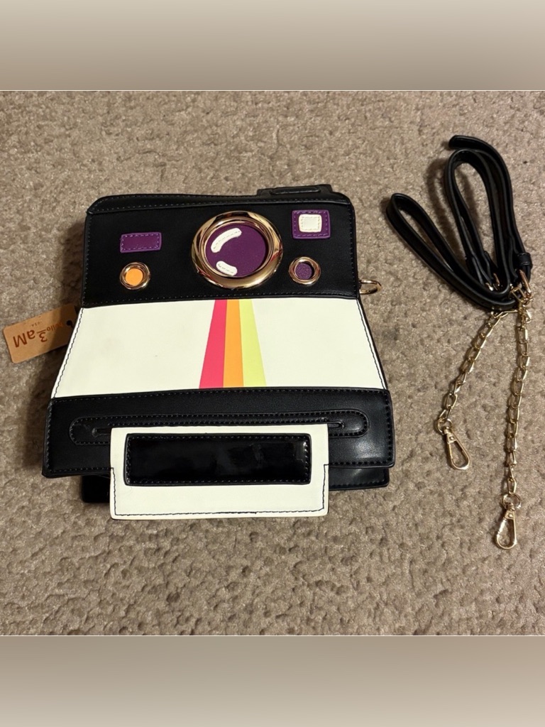 Hello 3am Polaroid Camera Crossbody Bag